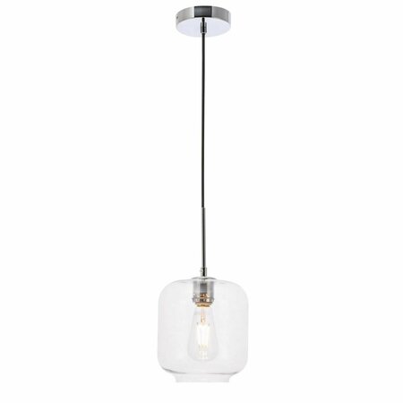 CLING Collier 1 Light Chrome & Clear Glass Pendant CL2955569